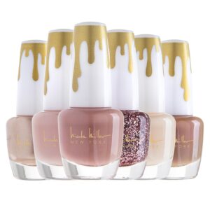 Nicole Miller Nail Polish Collection – Unique Glossy and Shimmery Colors for Women and Girls, Nudes