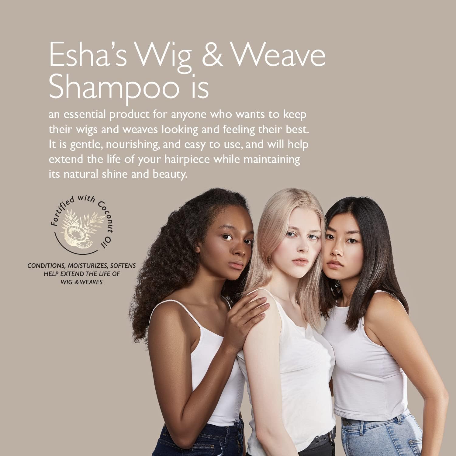 Esha Wig & Weave Revitalizing Shampoo 12 Oz for Human Synthetic Hair - Image 3