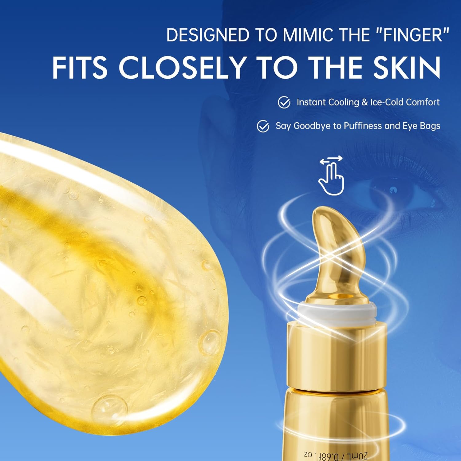 Revitalizing 0.68 fl. oz Eye Cream with 6% Caffeine, 1% Retinol, and Hyaluronic Acid for Dark Circles - Image 4