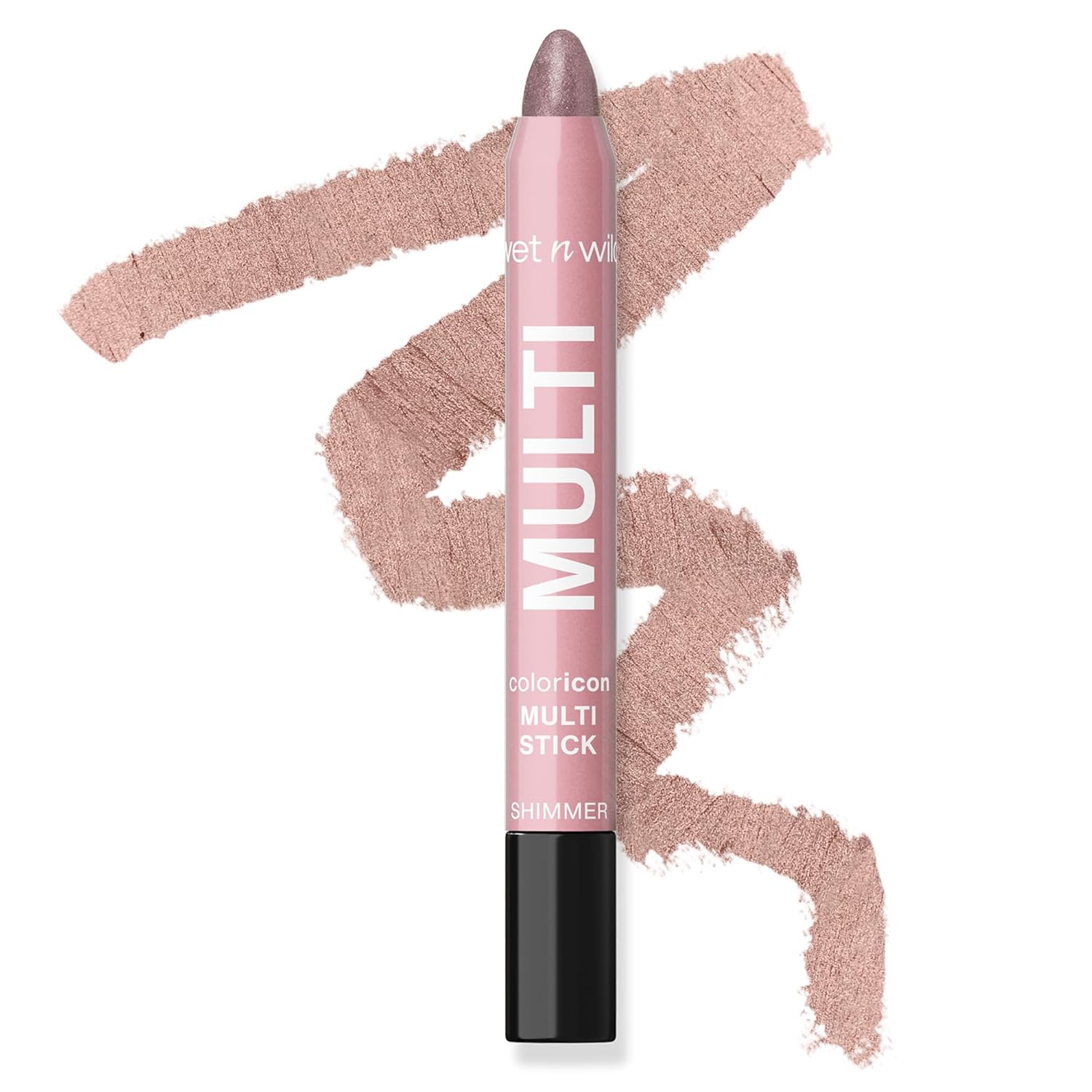 wet n wild Color Icon Cream Eyeliner Eyeshadow Multi-Stick, Moisturizing, Nourishing Velvety Cream-to-Powder Buildable & Blendable Formula, Cruelty-Free & Vegan - Ros-I-Locks
