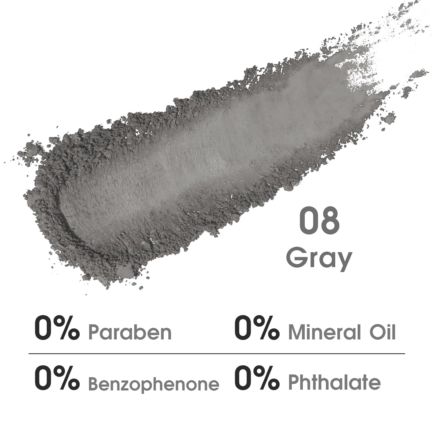 UCANBE Gray Single Eyeshadow Palette, Highly Pigmented Matte Eye Shadow Powder, Professional Long-Lasting Waterproof Makeup Palette - Image 2