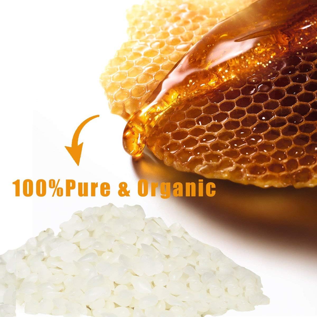 White Beeswax Pellets 2LB 100% Pure and Natural Triple Filtered for Skin, Face, Body and Hair Care DIY Creams, Lotions, Lip Balm and Soap Making Supplies - Image 4