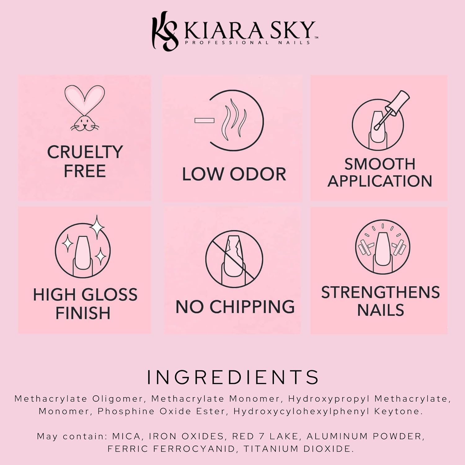 KIARA SKY Soak Off Gel Nail Polish 0.5 fl oz, FEMME FATALE (G569) - Image 7
