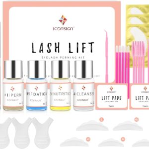Lash Lift Kit, Eyelash Perm Kit, Professional Eyelash Curling Lash Extension Set, Glue Upgraded Version, Lash Extensions, Lash Curling, Semi-Permanent Curling Perming Wave Suitable For Salon