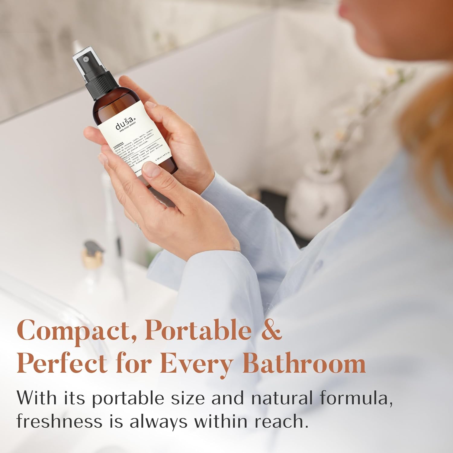 DUSA Bathroom Spray Poo Odor Eliminator 4 oz - Ultimate Toilet Spray and Freshener - Odor Neutralizer with Fresh Scent for Bathrooms and Home Use - Image 5