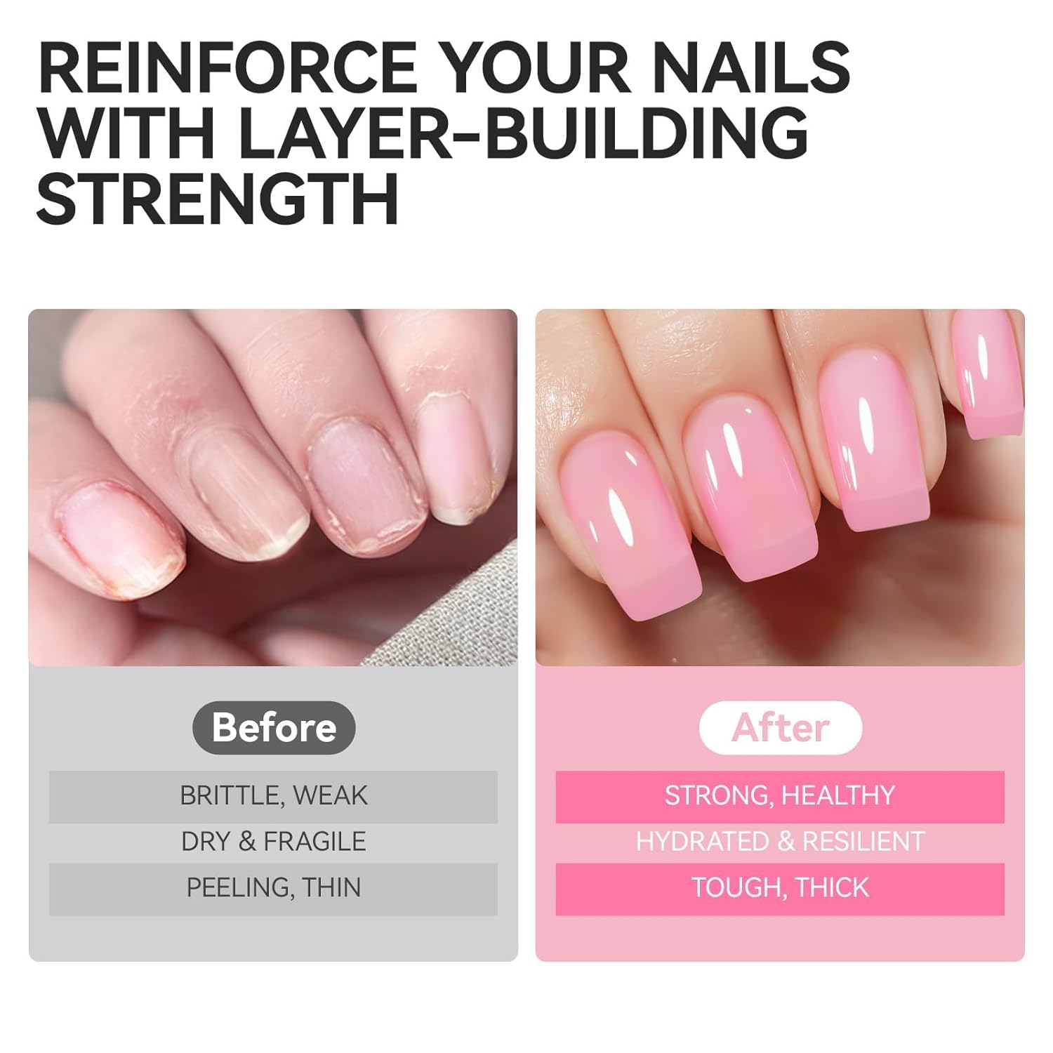 6 in 1 Natural Nail Polish Strengthener Growth Treatment Daily Use Hardener - Image 6