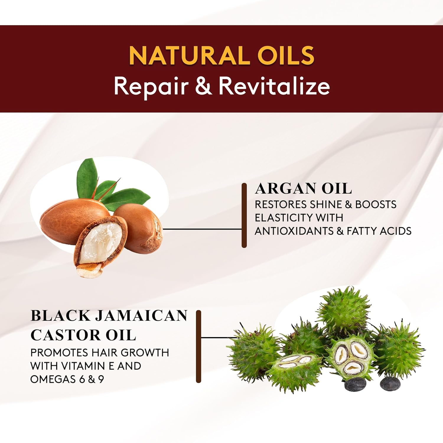 OKAY Black Jamaican Castor Oil Leave In Conditioner - Hair Moisturizer for Women and Men, Natural Hair Product for Hair Growth, Curly Hair Grease for Smooth, Moisturized Hair - 8 oz (Pack of 1) - Image 4