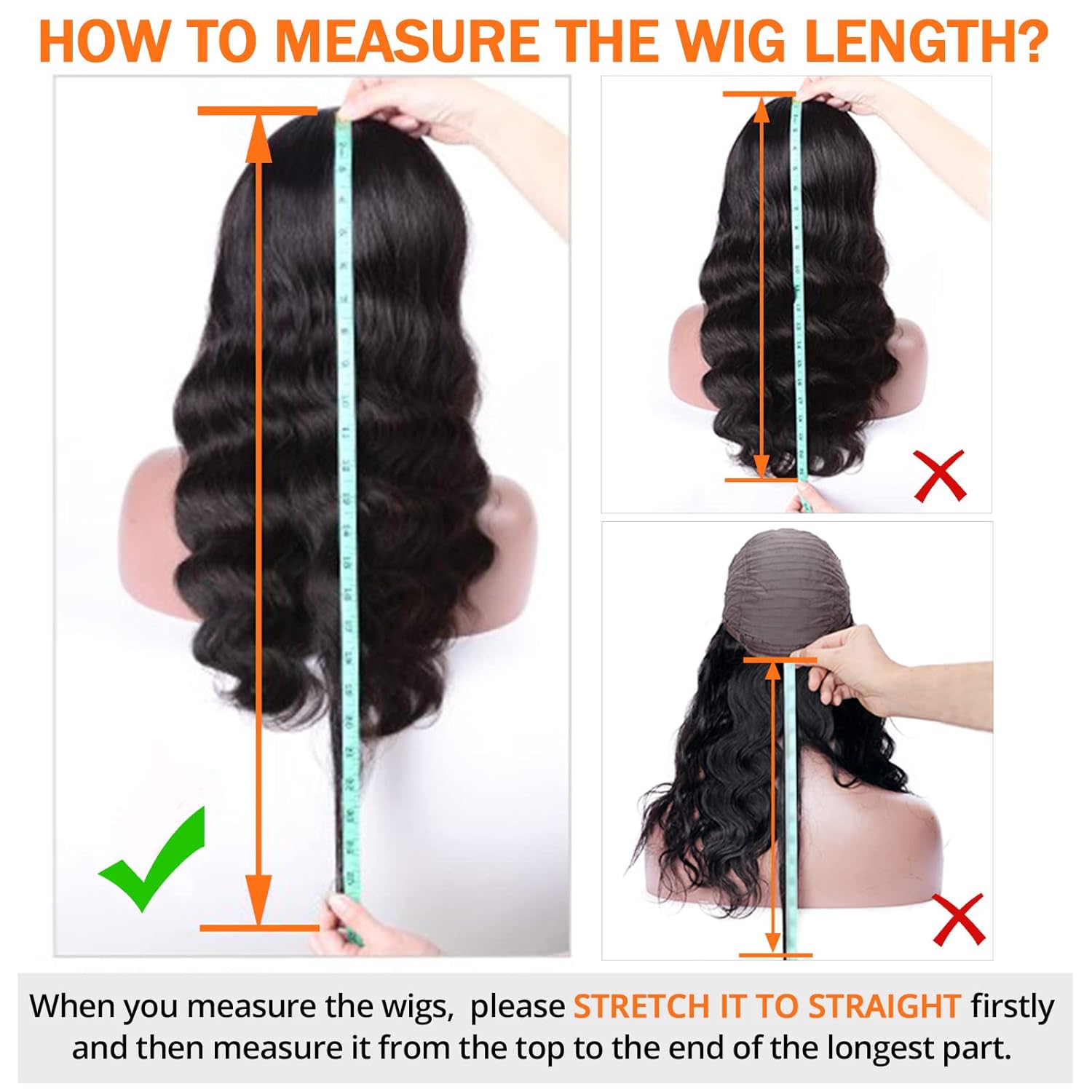Body Wave Wigs with Bangs Human Hair Wigs for Black Women None Lace Front Wigs 150% Density Brazilian Virgin Hair Glueless Machine Made Wig Natural Color(20 Inch, Body Wave) - Image 5