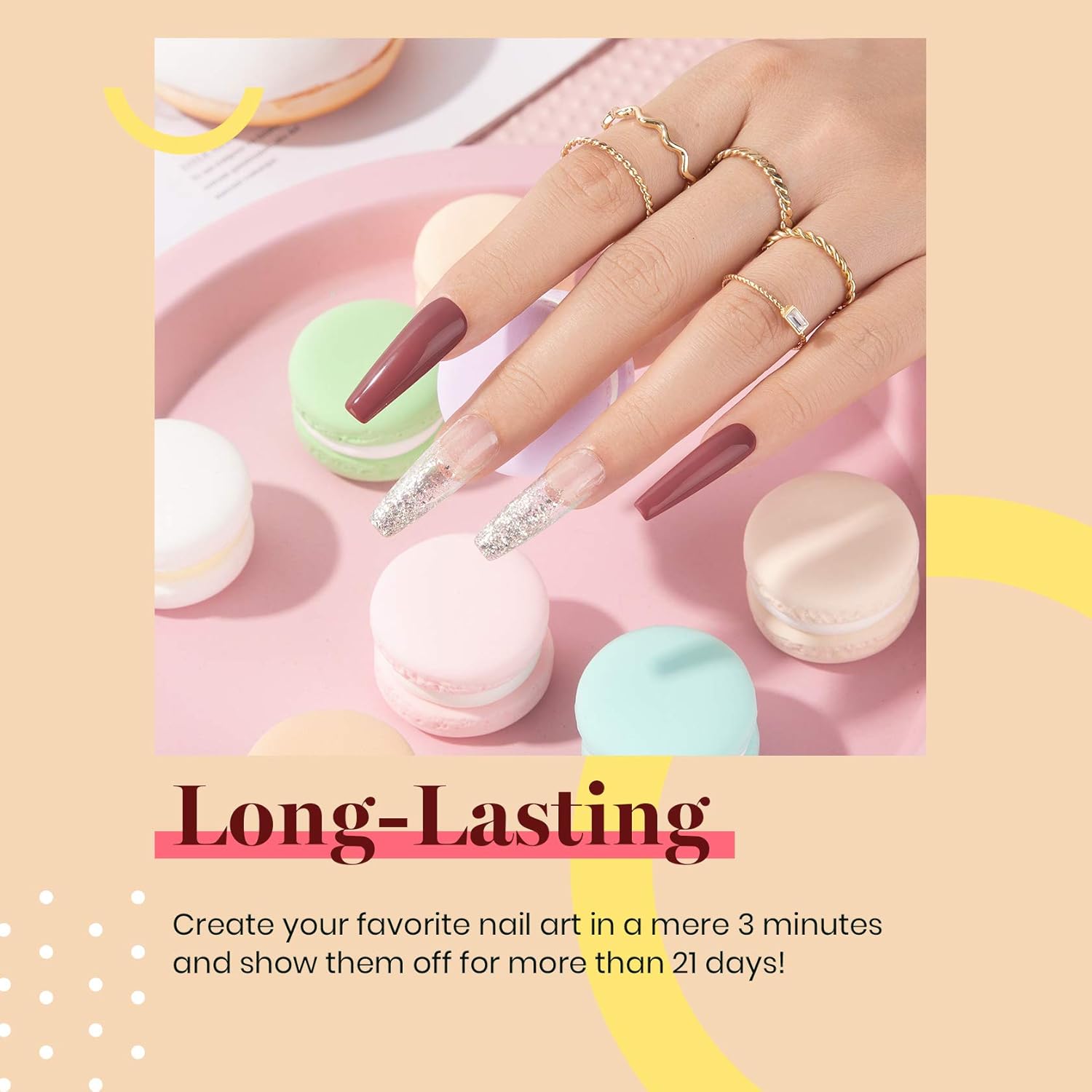 beetles Gel Nail Polish, 1Pcs 0.5Oz 15ml Dusty Rose Nail Polish Dried-Rose Dusty Pink Fall Soak Off UV LED Nail Lamp Nail Art Manicure Salon DIY Home Solid Gel Nail Design Decoration for Women - Image 5