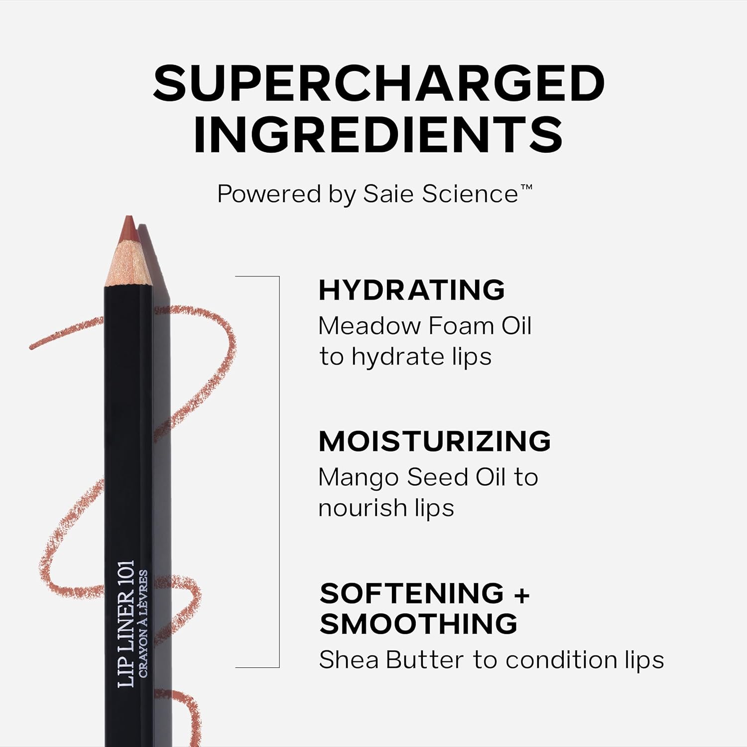 Saie Lip Liner 101 - Lip Pencil Made with a Creamy, Soft Matte Formula for a Naturally Framed or Fully Filled Look - Supercharged with Shea Butter & Jojoba Oil - Flirt (.05 oz) - Image 5
