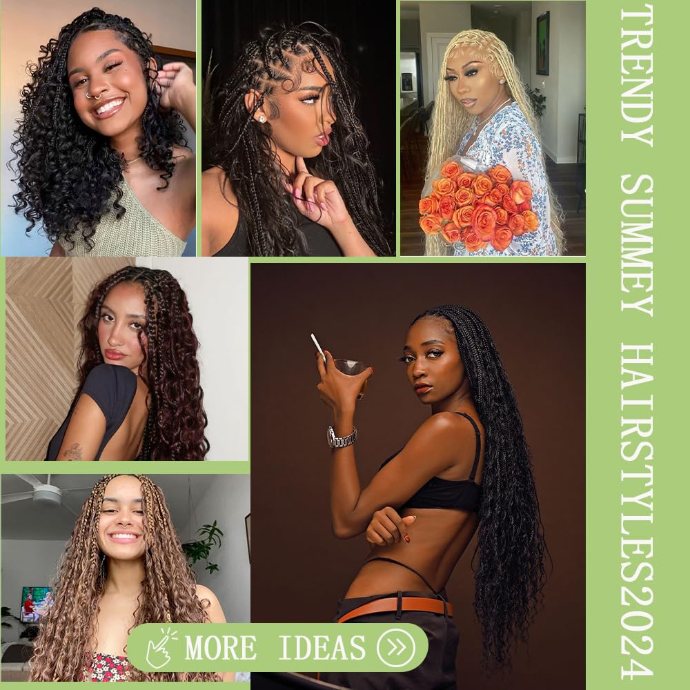 Deep Wave Bulk hair for Braiding Wet and Wavy Micro Braiding Hair No Weft Faux Deep Wave Braiding Hair Extensions for Box Boho Braids 150g with 2Bundles #30 (16Inch) - Image 5
