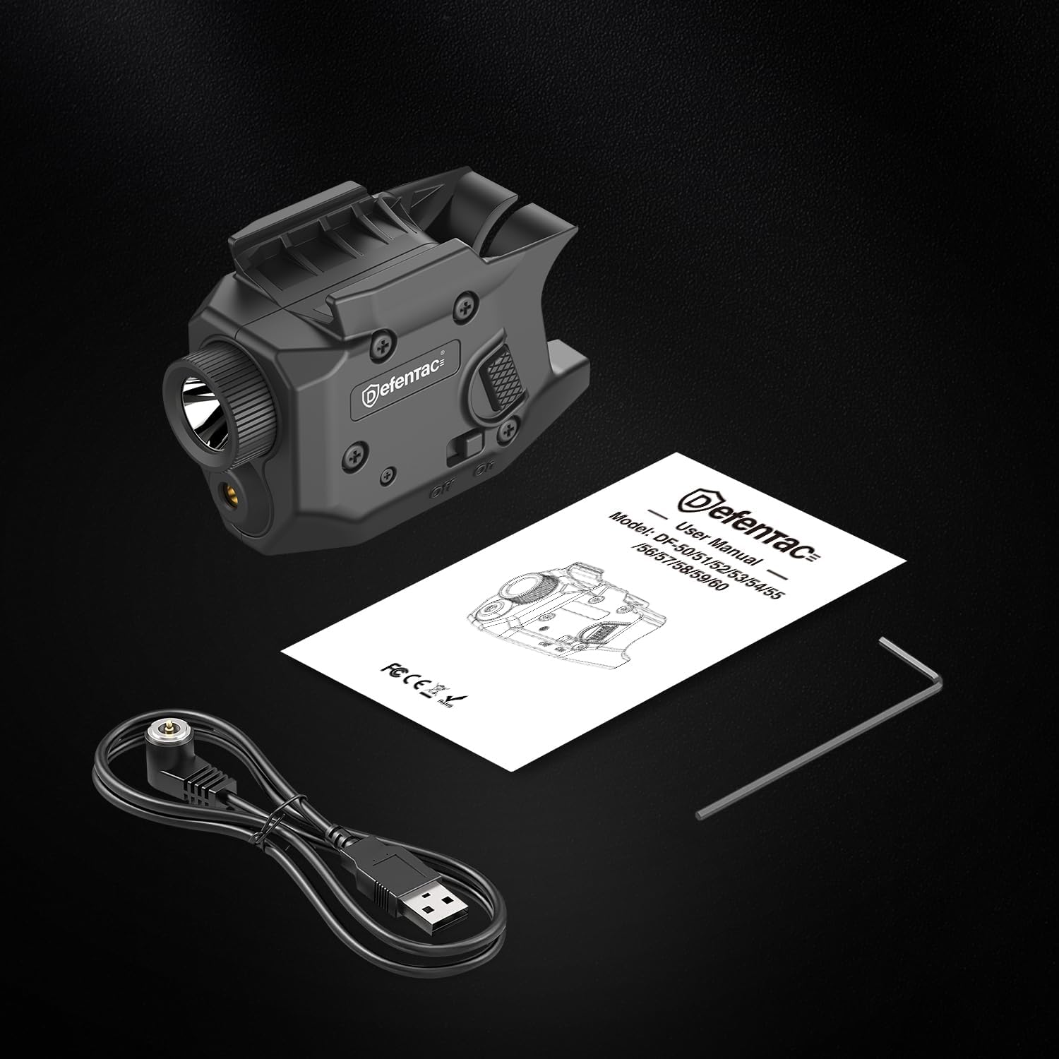 Defentac 600 Lumens Pistol Light Laser Combo is Compatible with Hellcat 3 Inch Micro-Compact Only - Image 7