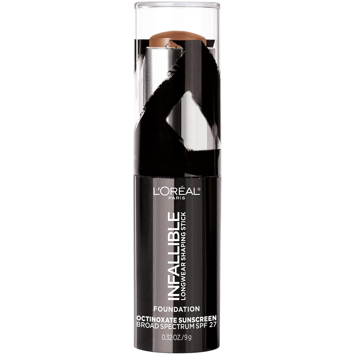 L'Oreal Paris Makeup Infallible Longwear Shaping Stick Foundation, 411 Chestnut, 1 Tube, 0.32 Ounce - Image 5