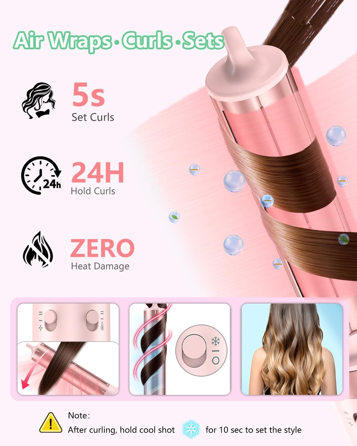 Dual Voltage 5 in 1 Hair Dryer Brush for Volume, Straightening, Drying and Travel Case included - Image 4