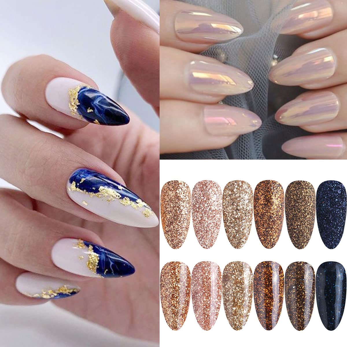 Eseres Acrylic Nail Kits for Beginner Nail Design Kit Pre-shaped Clear Full Cover False Nails for Nail Tools Kit - Image 4