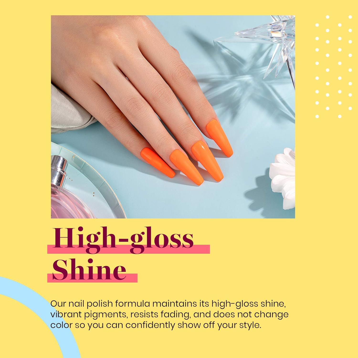 Beetles Orange Gel Nail Polish Tammy Tangerine Bright Neon Yellow Orange Gel Polish Color Soak Off UV LED Nail Lamp Gel Polish .51 fl.Oz/Each 15 ml/Each - Image 6