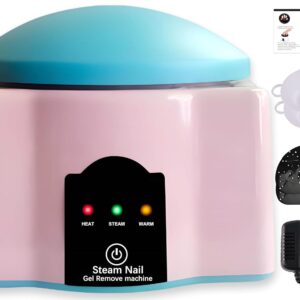 Upgraded Electric Steam Nail Polish Remover Machine, 36 Watt Portable Automatic Gel Nail Polish Remover with UV Varnish Removal for Home and Salon Use,New