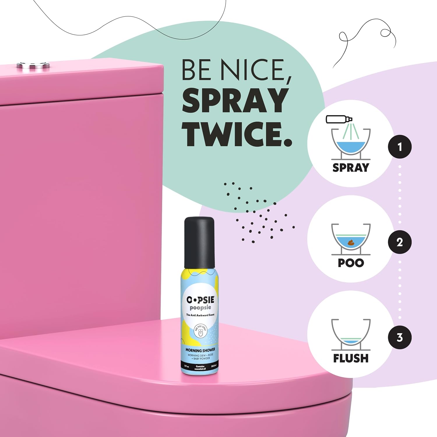 Pre-Poo toilet spray, discreet & portable original odor deodorizer scents. Pocket-friendly pre-poo spray to use on the go 2oz 8-bottle variety pack for 8-distinct aroma experience - Image 3