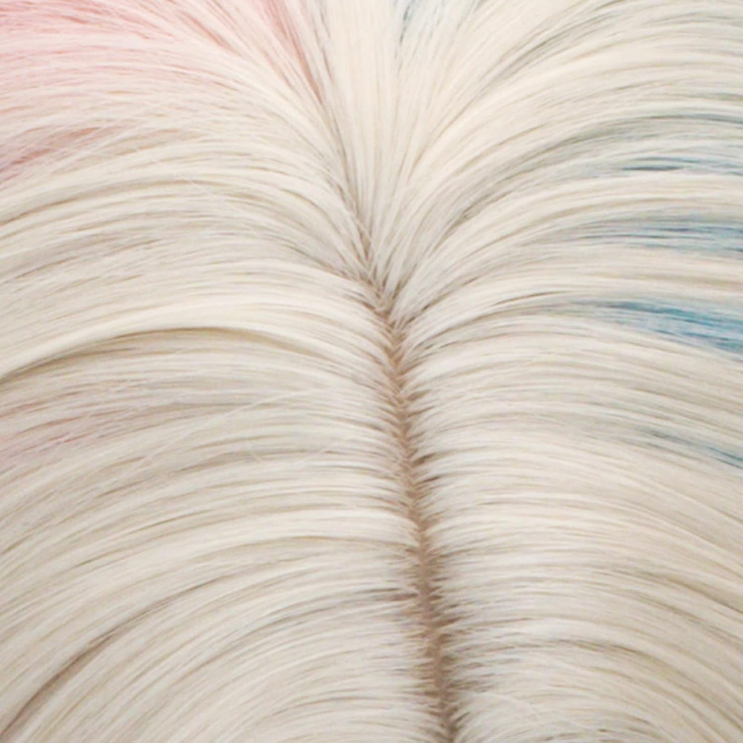 Pink and Blue Long Curly Wigs for Women No-bangs Clip on Ponytails Cosplay Wig,Halloween Party Show Daily use Wig - Image 5