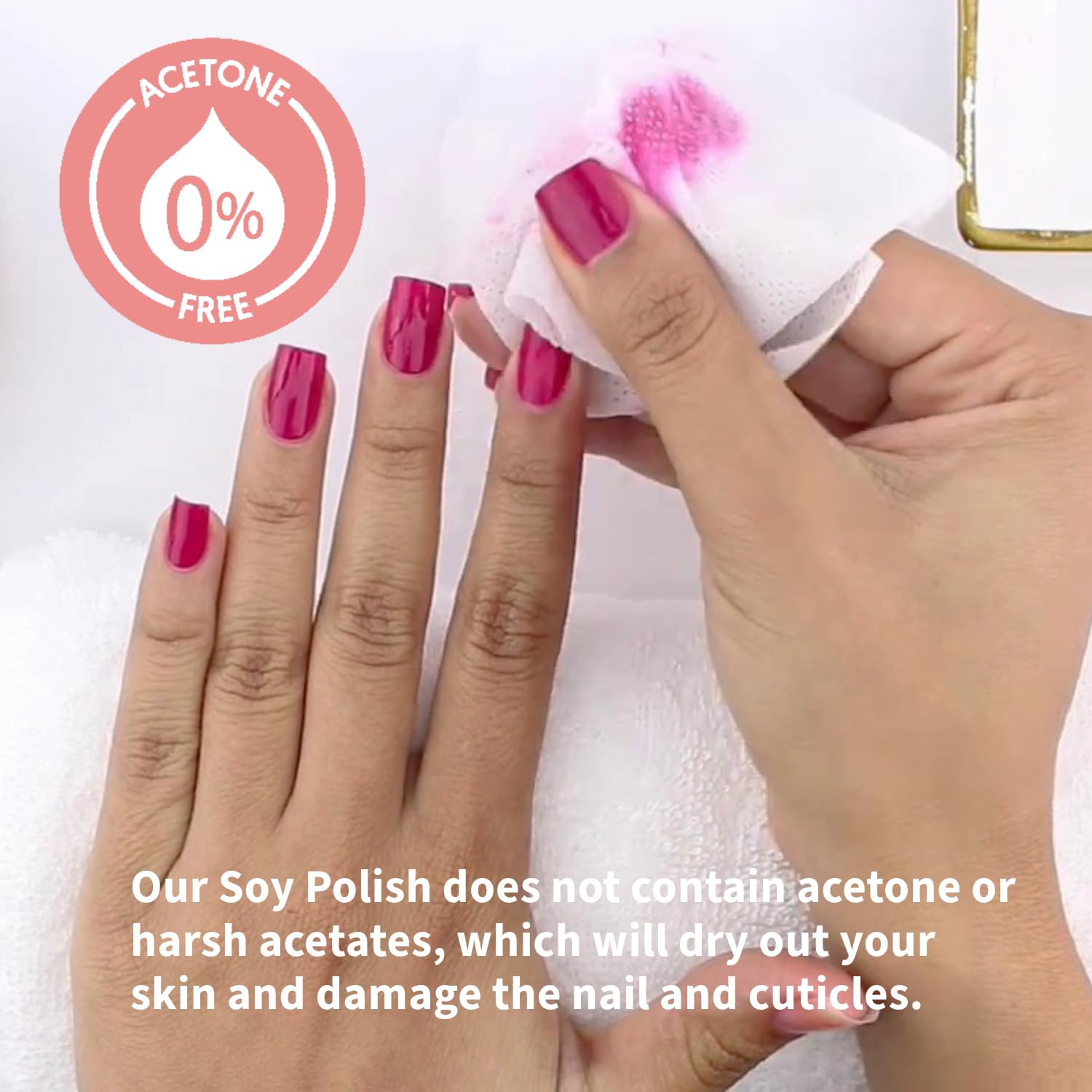 ella+mila Soy Nail Polish Remover Non-Acetone Nail Polish Remover - Non-Toxic Fingernail Polish Remover - For Natural Nail Polishes - Unscented & Enriched With Vitamins A, C & E(4 fl oz) Teal - Image 5