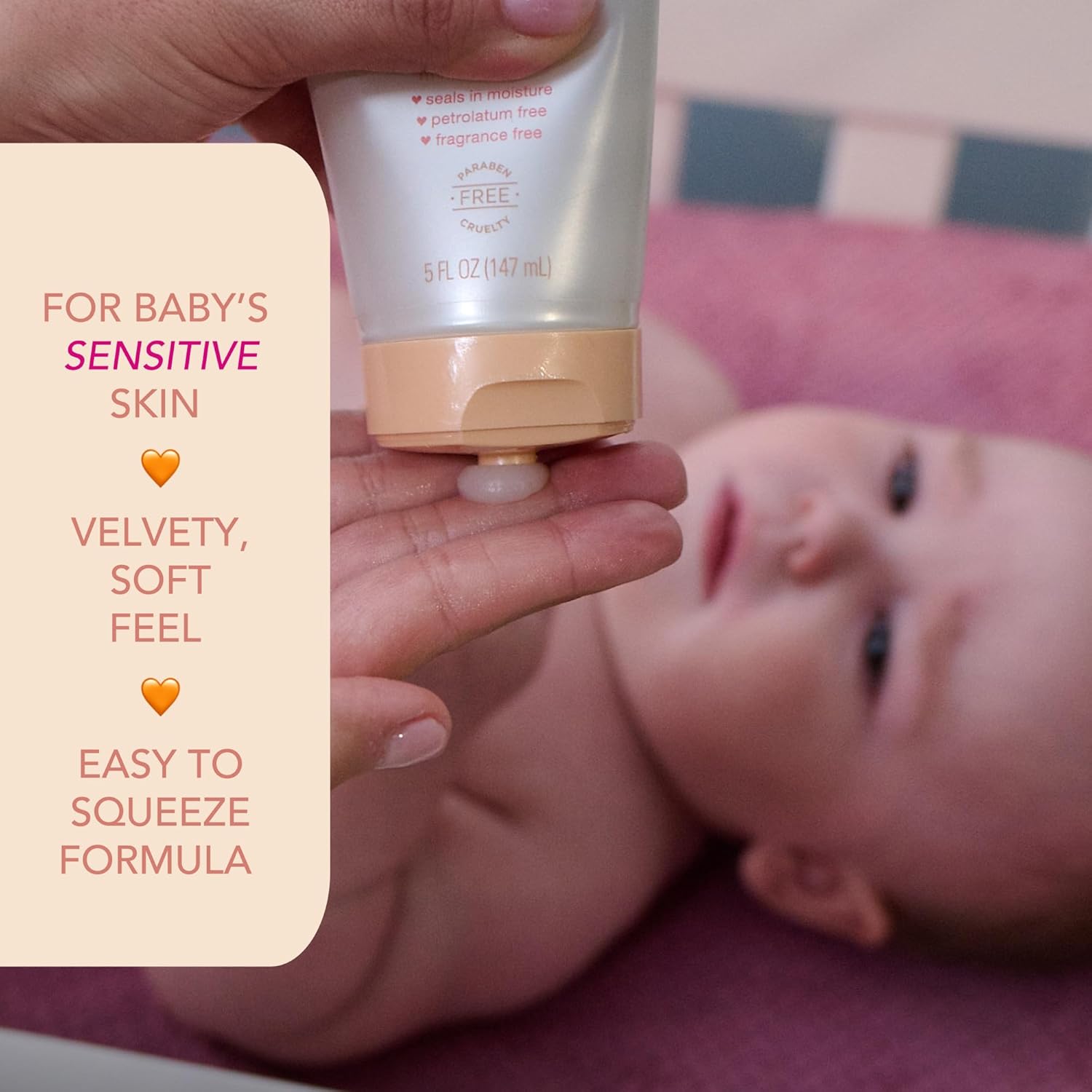 Jergens Baby All-Purpose Baby Ointment, Plant-Based Moisturizers, Petrolatum Free & Pediatrician-Tested, 5 Oz - Image 4