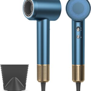 Hair Dryer Blow Dryer, 160000 RPM High-Speed Brushless Motor 500 Millions Negative Ionic Hairdryer for Fast Drying, Low Noise Thermo-Control Hair-Dryer-with-Diffuser for for All Hair Types