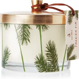Thymes Heritage Pine Needle Candle - Scented Candle - Luxury Home Fragrance - Home Decor & Bathroom Accessories - Frasier Fir Pine Scent - 11.5 Oz - Frasier Fir