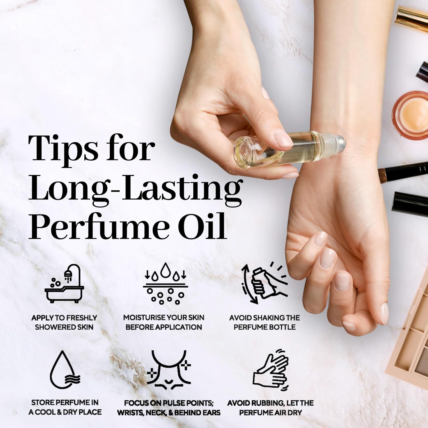 Comparable to Cashmere Mist Alcohol-Free Perfume Oil for Men & Women β Long Lasting Fragrance, 98% True-to-Scent, Clean Perfume, Travel Size Roll-On Glass Bottle β 8ml, Floral, Musky, Woody - Image 4