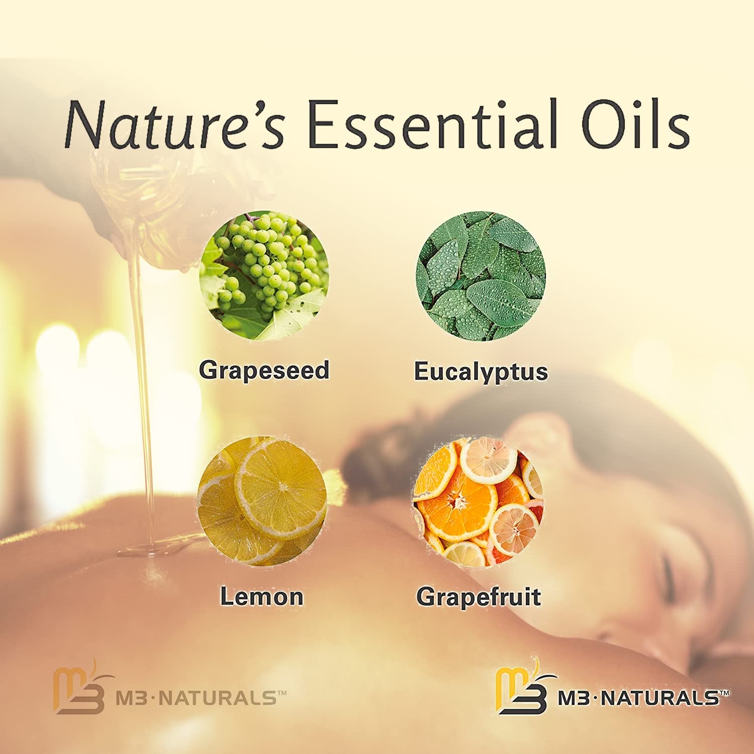 Anti Cellulite Massage Oil – Firming Body Oil with Collagen & Stem Cell | Skin Tightening, Anti-Aging & Cellulite Remover for Legs | with Natural Oils & Refreshing Aroma – 8 Fl Oz by M3 Naturals - Image 5