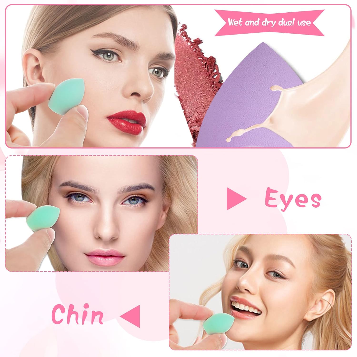 40Pcs Mini Beauty Blender Multi Colored Makeup Sponge Professional Beauty Blender Sponge Super Soft Facial Makeup Tools for Foundation, Powder, Liquid - Image 6