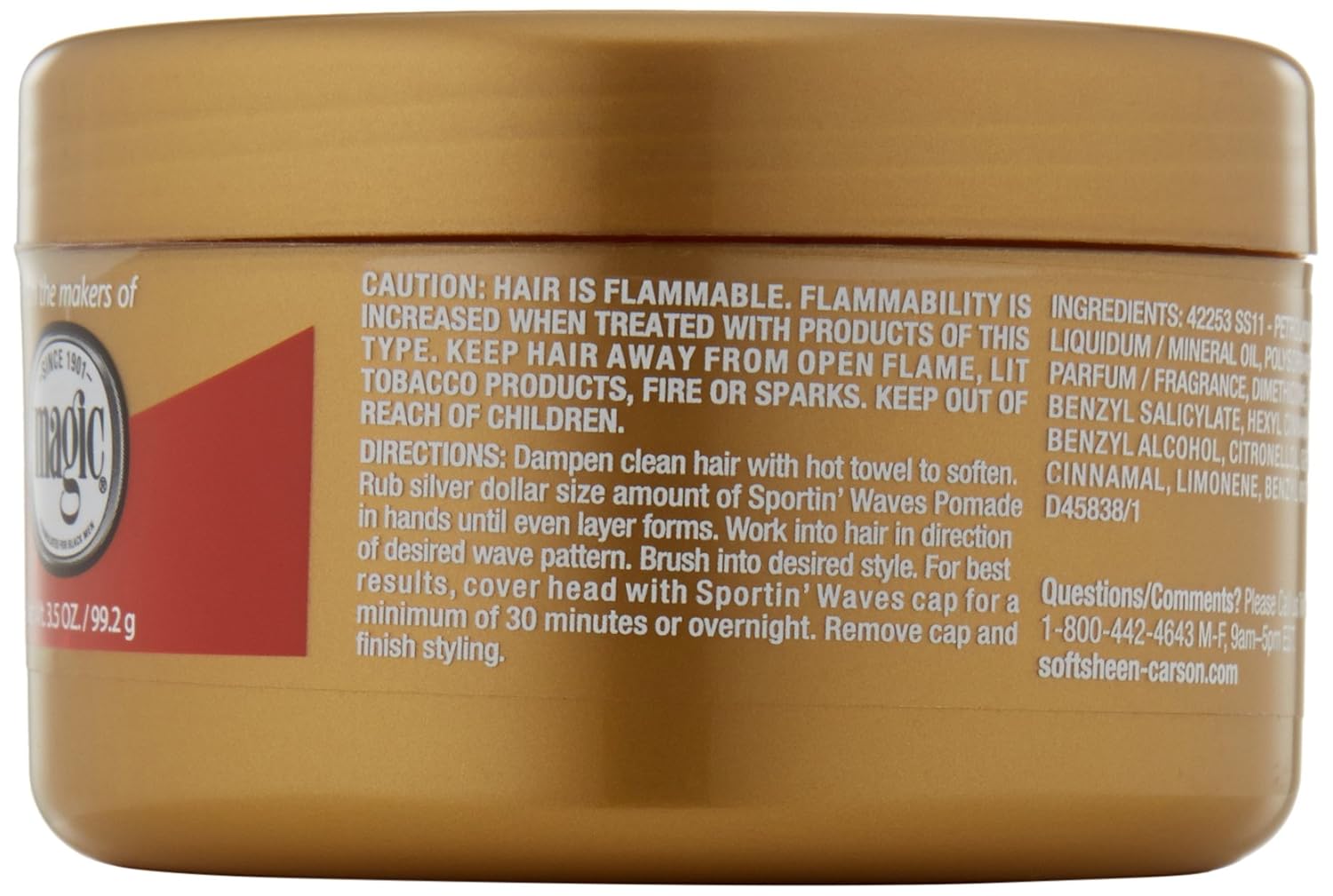 Softsheen-Carson Sportin' Waves Maximum Hold Pomade, 3.5 oz - Image 3