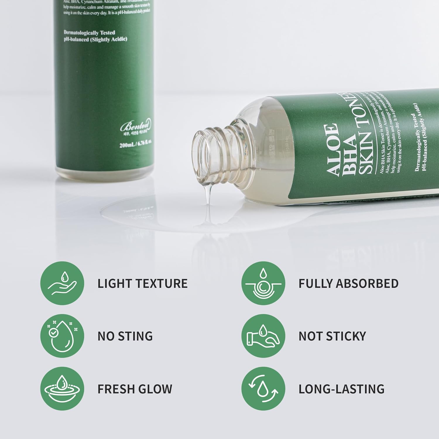 BENTON Aloe Skin Toner - Hydrating Face Toner for Oily & Dry Skin (6.76 fl. oz. / 200ml) - Image 5