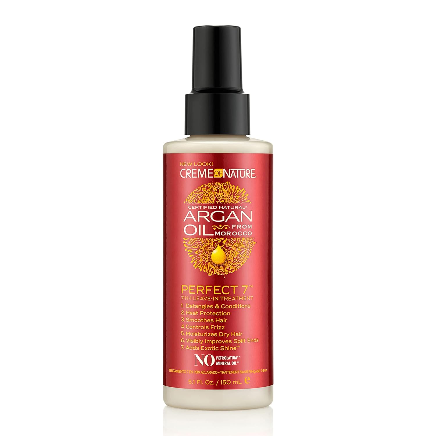 Creme of Nature Argan Oil Leave-In Treatment and Intensive Conditioning Treatment, 5.1 Fl Oz and 12 Fl Oz - Image 3