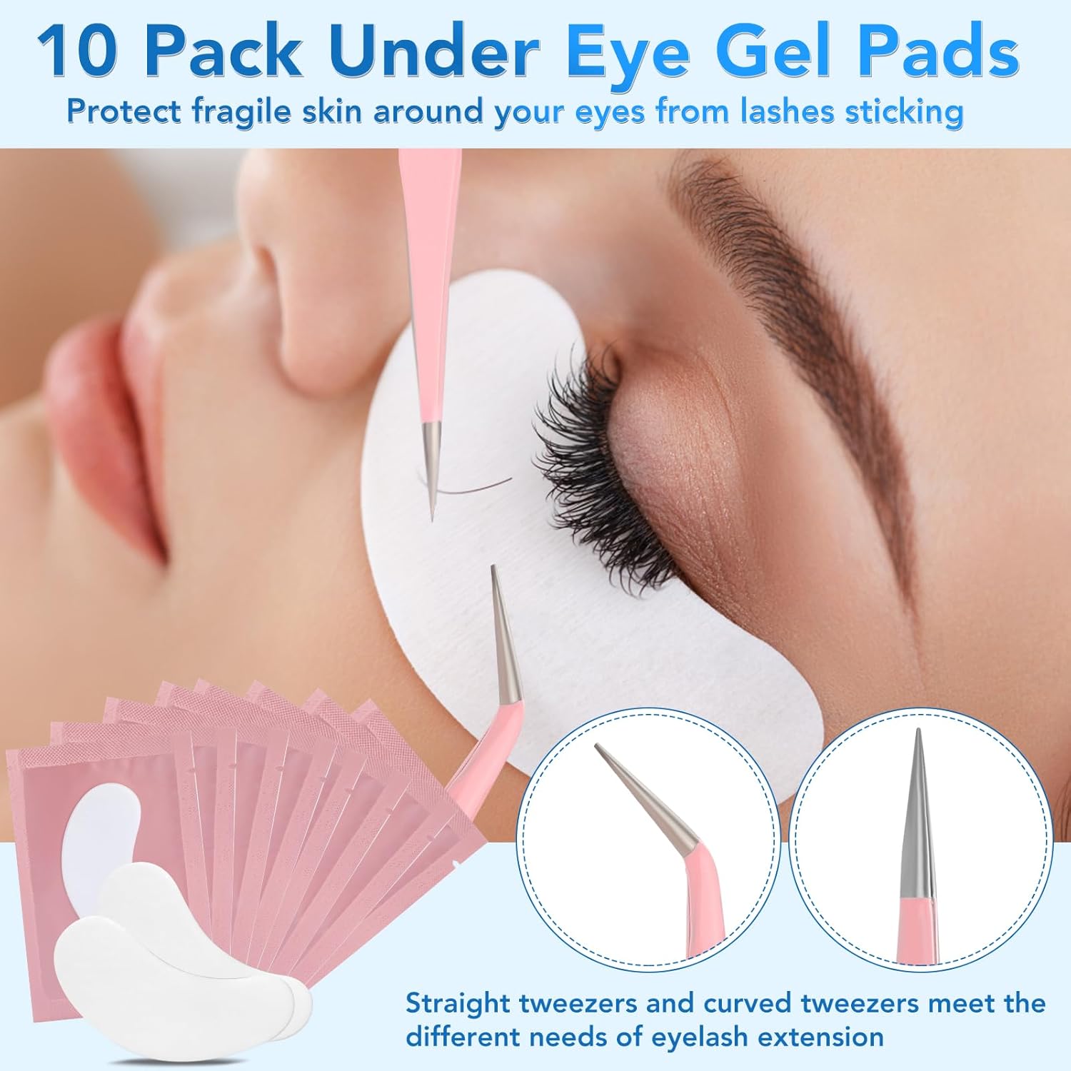 Eyelash Extension Kit for Beginners, Professional Lash Extension Kit with Mannequin Head, Lash Starter Kit with Lash Fan, Lash Extension Supplies for Practice Training Kit - Image 7