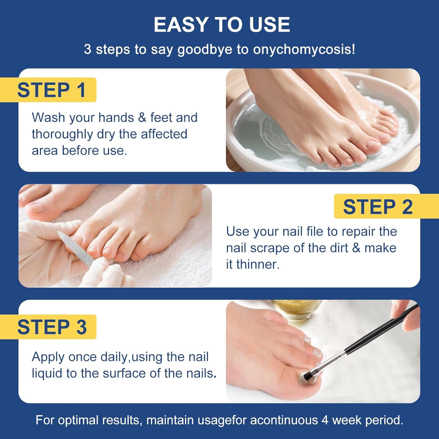 Extra Strength Toenail Fungus Treatment 25% Undecylenic Acid 30ml Damaged Nail Solution - Image 5