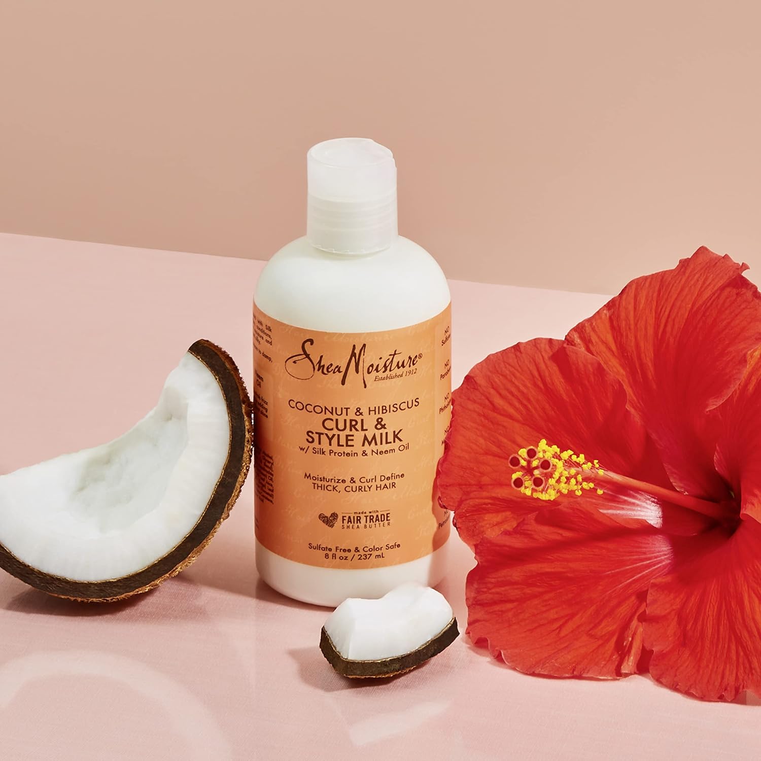 SheaMoisture Coconut Hibiscus Curl Styling Milk 8 oz for Thick Defined Curls - Image 16