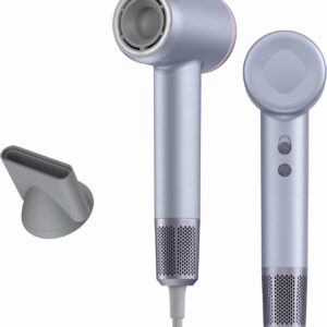 Hair Dryer, Professional High-Speed Blow Dryer 110,000RPM, 300 Millions Negative Ionic Care Hair Dryers for Fast Drying, 1500W Low Noise Thermo-Control Hairdryers with Magnetic Diffuser