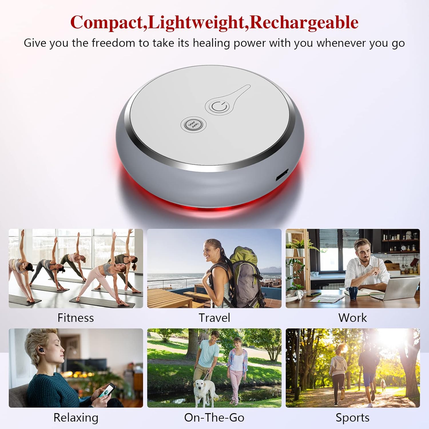 Cold Laser Therapy Device for Body, Infrared Wearable Red Light Portable Body Massager with 660nm and 810nm for Wrists, Knees, Ankle Pain Relief - Image 4