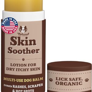 Natural Dog Company Skin Soother Balm for Skin Irritation, Allergy & Itch Relief for Dogs, Hot Spot Treatment, Dog Moisturizer for Dry Skin, Healing Ointment with Coconut Oil & Vitamin E (2 oz Stick)