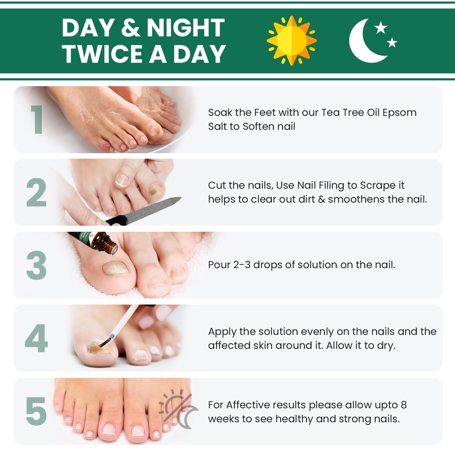 Toenail Fungus Treatment Extra Strength - Best nail fungus treatment for fingernails, nail repair, toenail softener, yellow toenail treatment, ingrown nails and foot fungus treatment extra strength - Image 5