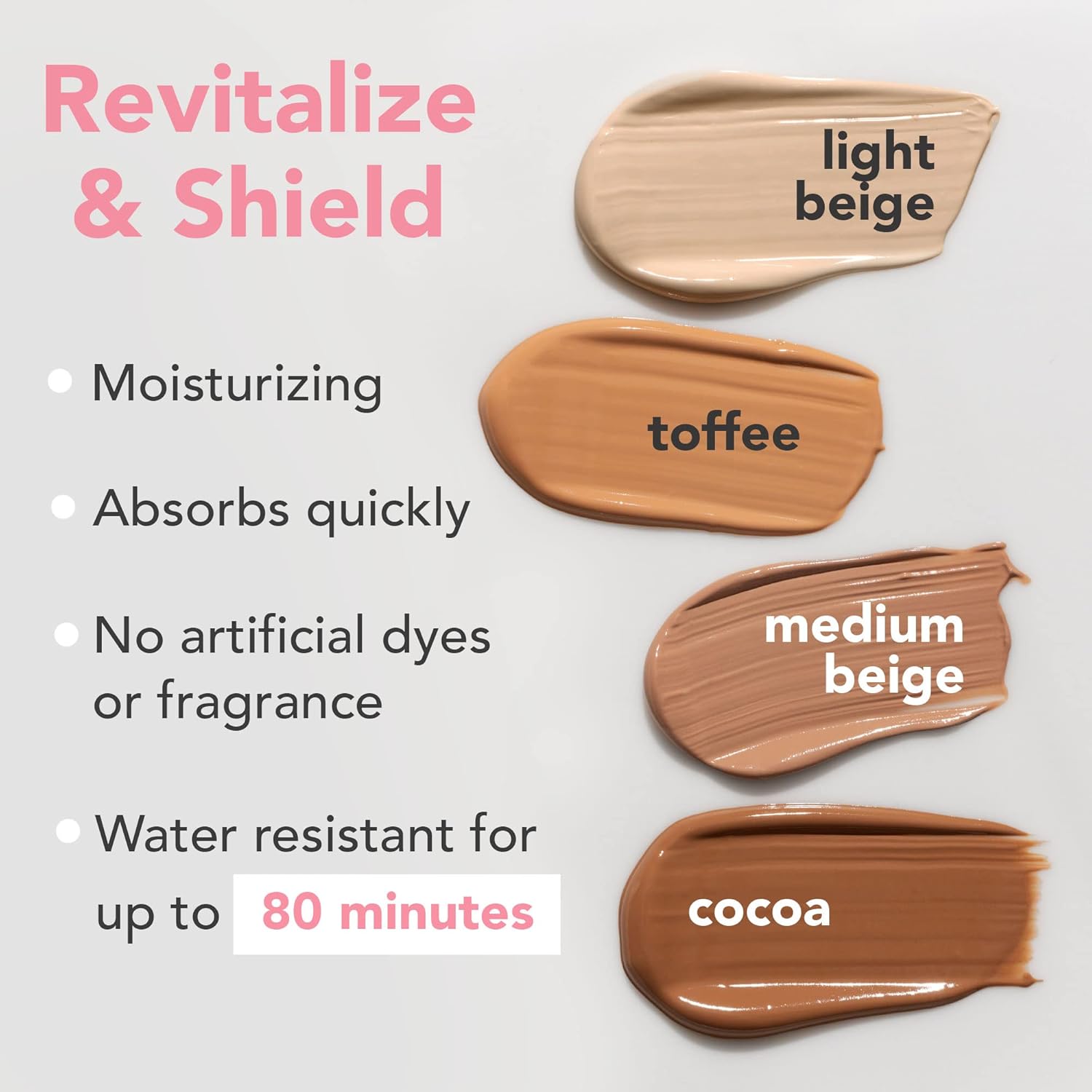 Light Beige Tinted Sunscreen Face Lotion SPF 20 Natural Organic Zinc Oxide Broad Spectrum Moisturizer - Image 2