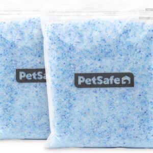 PetSafe ScoopFree Premium Crystal Cat Litter - Outperforms Clay Litter - Less Tracking, Dust for A Fresh Home - Non-Clumping - Two 4.3 lb Bags of Litter (8.6 lb Total) - Original Blue