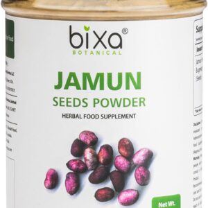 bixa BOTANICAL Jamun Seed Powder (Black Plum) (Eugenia Jambolana) | Herbal Supplement | Supports Proper Digestion (7 Ounce (Pack of 1), Jamun Seed Powder)