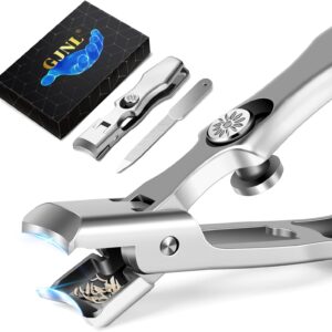 German Nail Clippers for Men Thick Nails, Large Wide Jaw Toenail Clippers for Men Women, Heavy Duty Ultra Sharp Stainless Steel Anti-Splash Toe Nail Clippers for Seniors