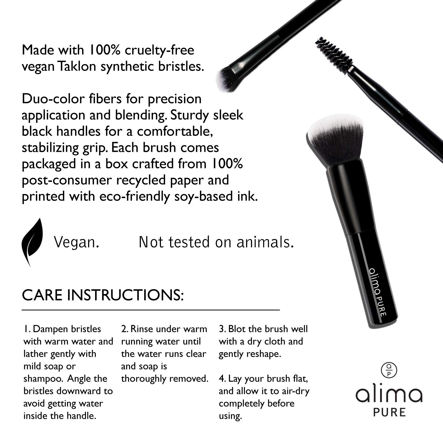 Alima Pure Foundation Brush - Makeup Foundation Brush - Image 2