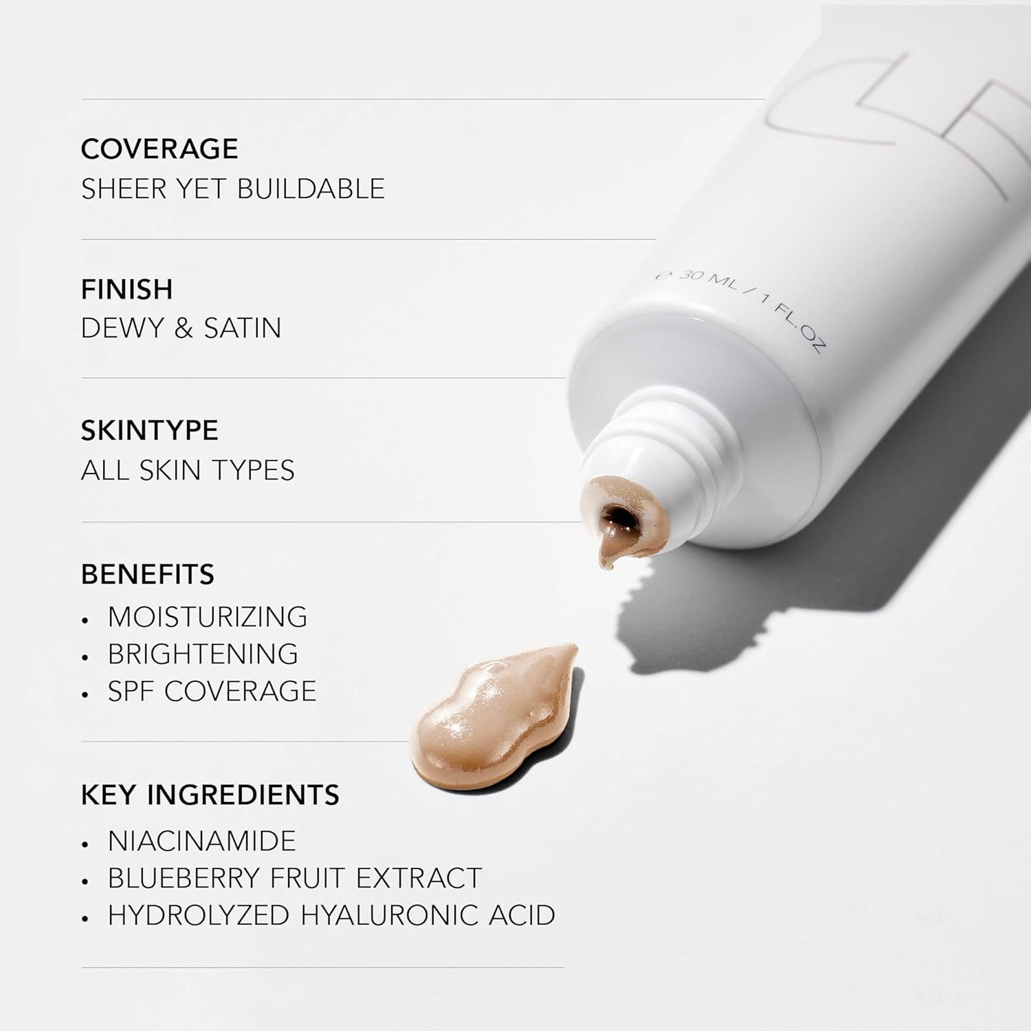 CLE Cosmetics CCC Cream (Warm Light 106 / SPF 50) - Color Correcting With Sunscreen - Lightweight, Hydrating Foundation - BB & CC Hybrid - Light to Medium Coverage - 1 fl oz - Image 5