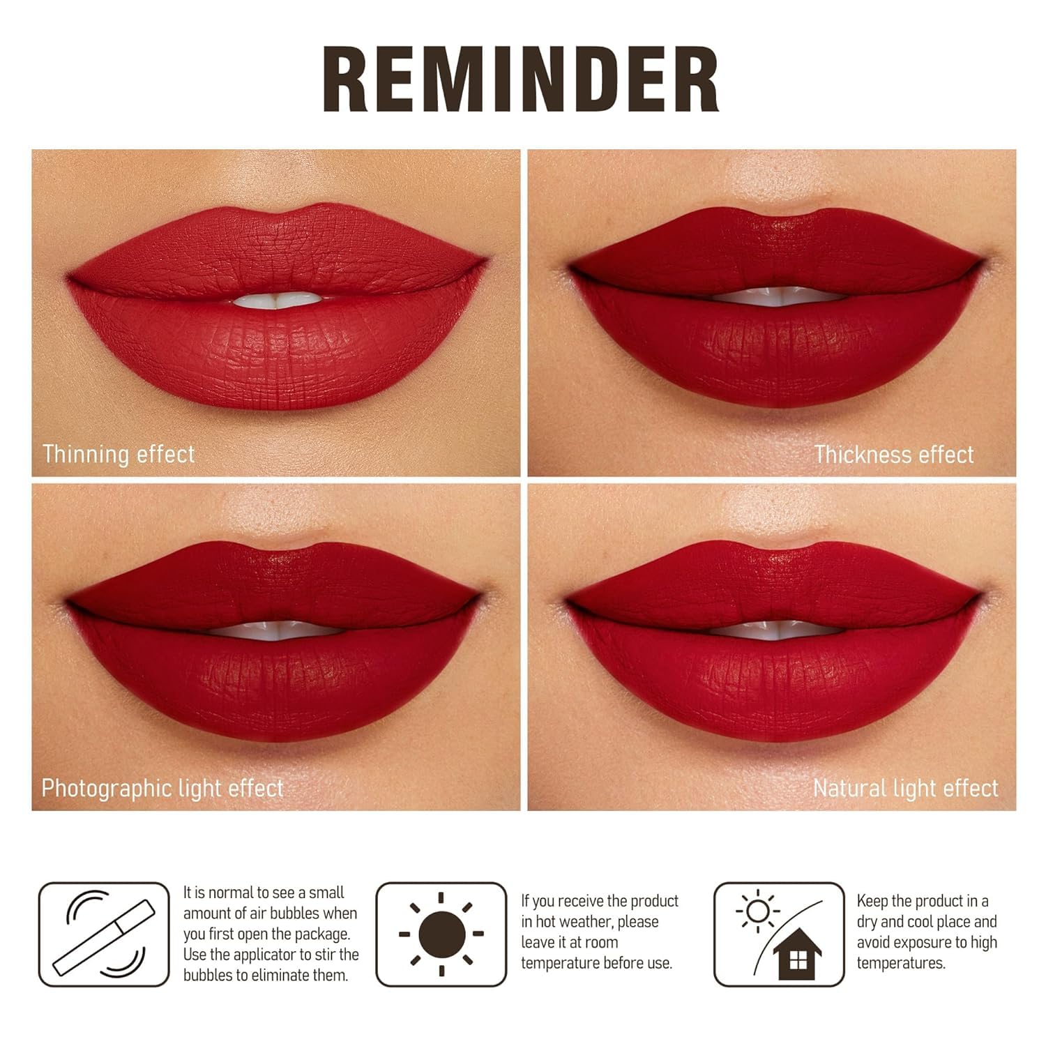 MAKI YIKA Magenta Lipstick for Women Color Stay Long Lasting Lipsticks, No Smudge Matte Liquid Red Lipstick Transferproof Cruelty-Free Lip Color | Magenta - Image 7