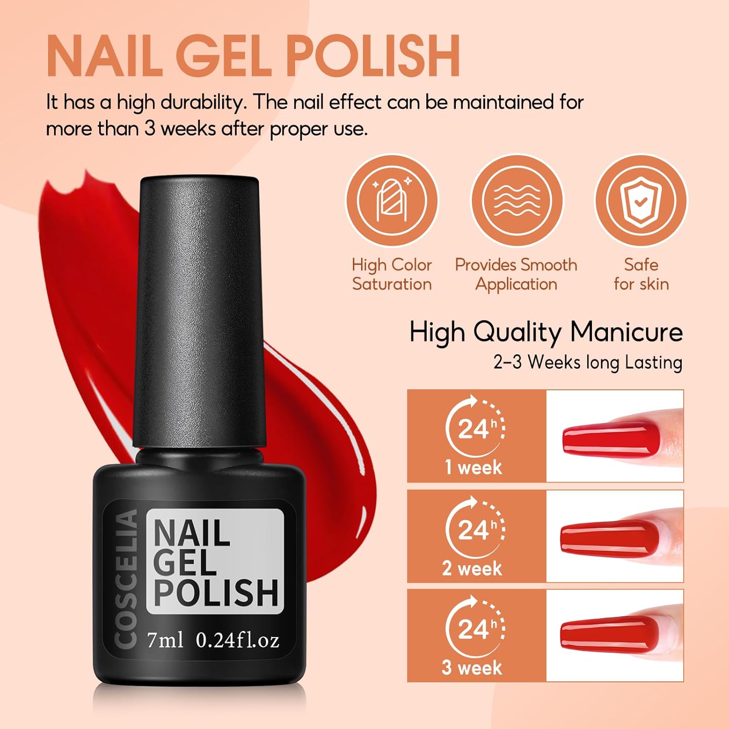 53pcs Gel Nail Polish Kit with U V light and Drill Starter Kit 35 Colors Gel Polish Set 5pcs Top Base Coat Nail Art Supplies French Nail Manicure Kit DIY at Home for Women - Image 5