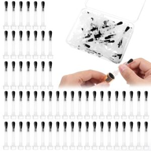 66pcs Nail Polish Brush Replacement Disposable Nail Polish Brushes With Handle Plastic Nail Art Brush Set Soft Bristles Nail Brushes Dip Liquid Replacement Brushes Nail Design Accessories