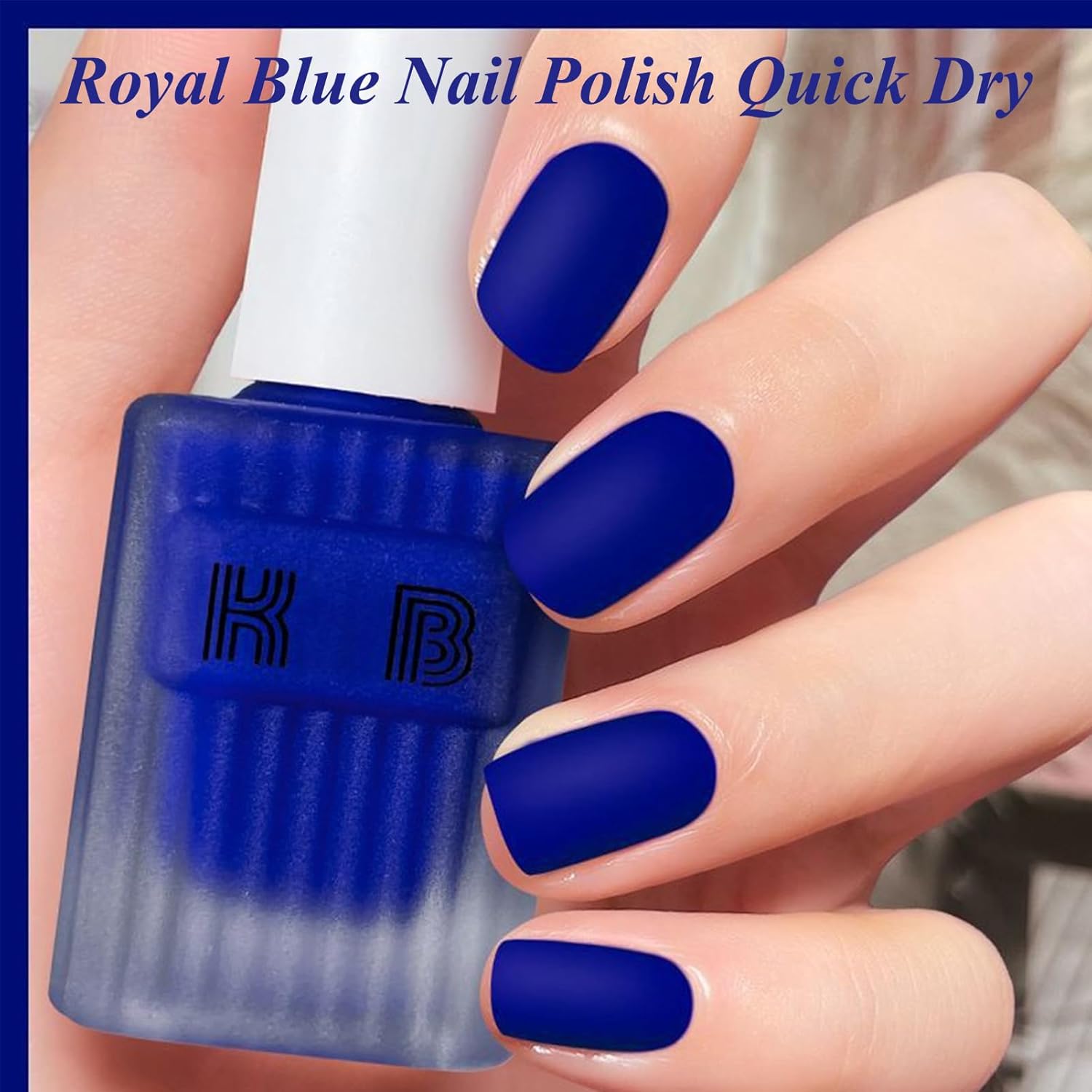 Matte Nail Polish Set, 3Pcs Matte Finish Nail Polish Instant Dry, Velvet Gel Nail Polish without UV Light Needed, Nail Polish Gift Set for Women Girls, Pink, Red and Blue - Image 5